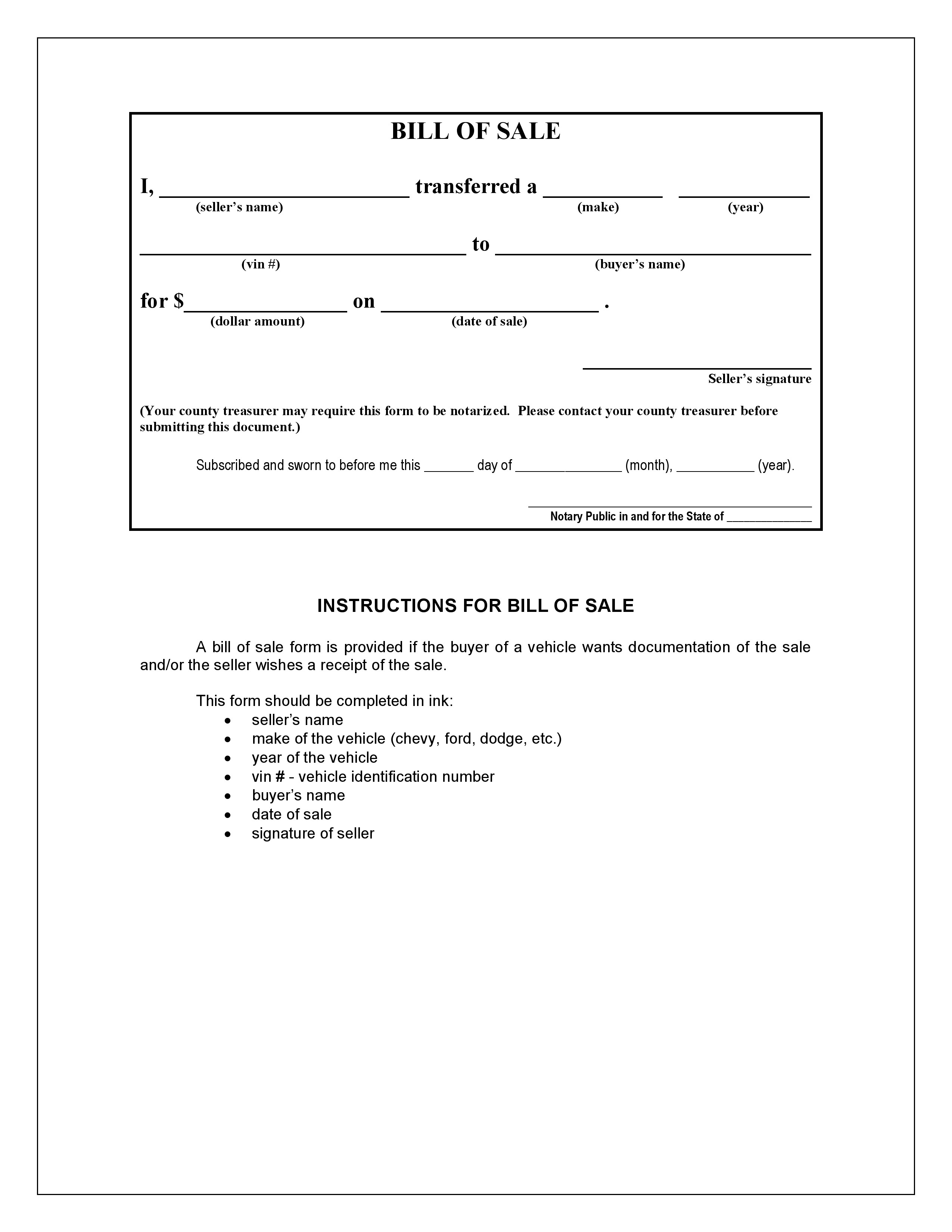 Free Iowa Bill of Sale | PDF | Word | Do it Yourself Forms