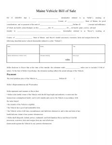 free maine vehicle bill of sale pdf word do it yourself forms